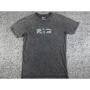 Portland Gear Mens Medium Gray Acid‎ Wash Venn Diagram Graphic T-Shirt Portland